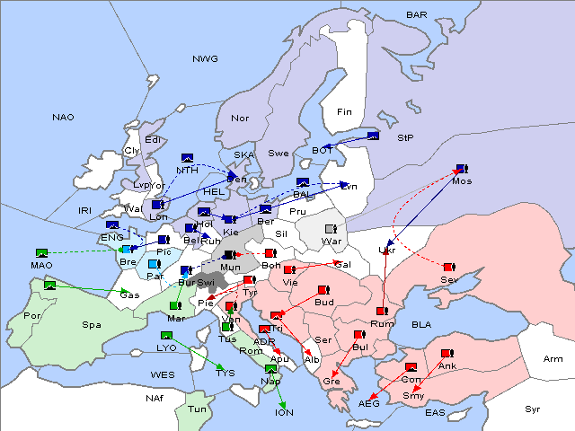 Map Spring 1906 Movement