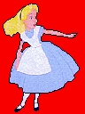Tiny Alice after eating the mushroom...