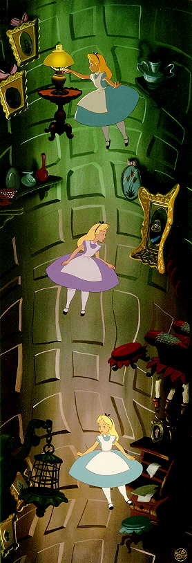 She fell down the rabbit hole...