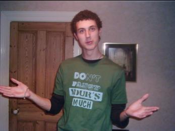 Taller than your average door? He just doesn't know