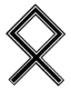 Outlined Odin Rune