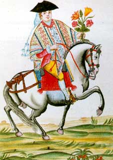 Blanco criollo en romeria