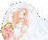 Makoto in a wedding gown