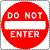 do not enter
