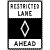 restricted lane