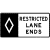 restricted lane ends