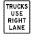 
truck lane