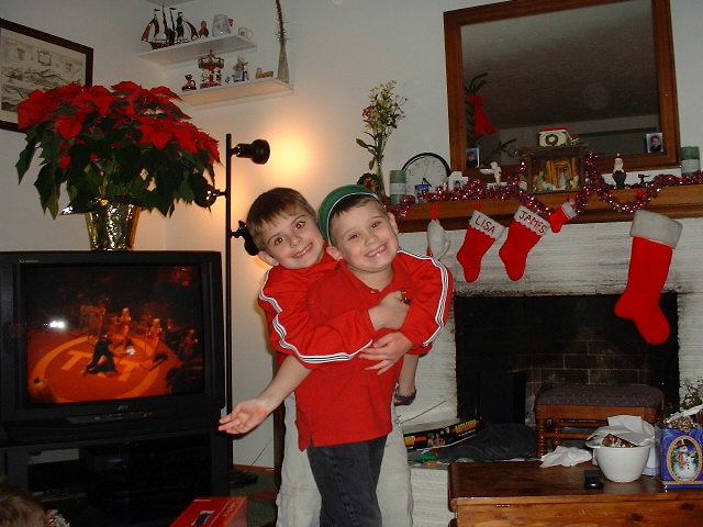 James and Matthew 12-25-01