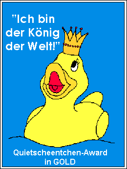 Quietscheentchen-Award in GOLD
