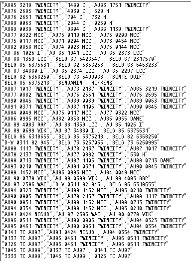 Bird the COI file written to the COI directory