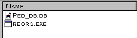 reorg program and ped_db