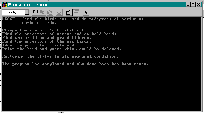 usage program running
