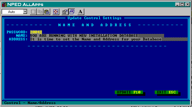 Before name and address