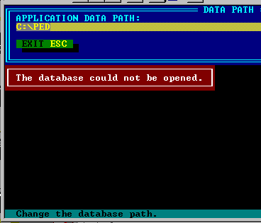 The path will point to the old data base