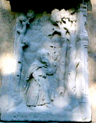 Jakobsrelief an der Au�enmauer unserer Kirche
