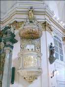Kanzel in unserer Kirche