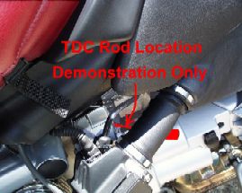 Timing rod location photo