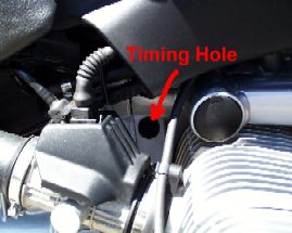 Timing hole photo