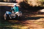 Duck sidecar throwing mud.