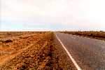 The road into Broken Hill.