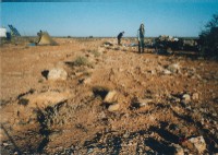 Railway line campsite