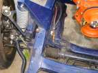 Passenger's side front suspension