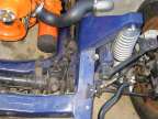 Driver's side front suspension