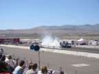 Pontiac in the burnout comp.