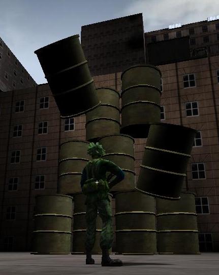 A Big Head Effect with Qualitative Physics in Action