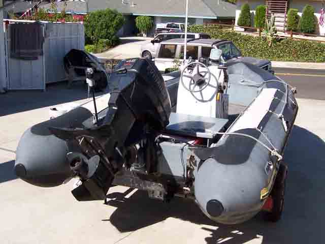 Stearn with Outboard 