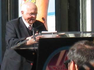 Johnny Grant, officiating