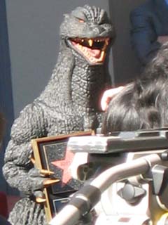 Godzilla w/ plaque