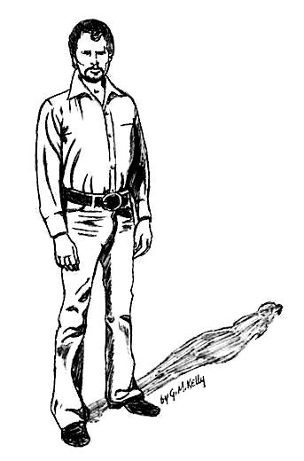 Self-portrait from The Newaeon Newsletter, 
Volume IV, Number 2, May 1985 E.V.