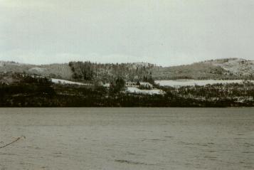 View of Boleskine
House from across Loch Ness