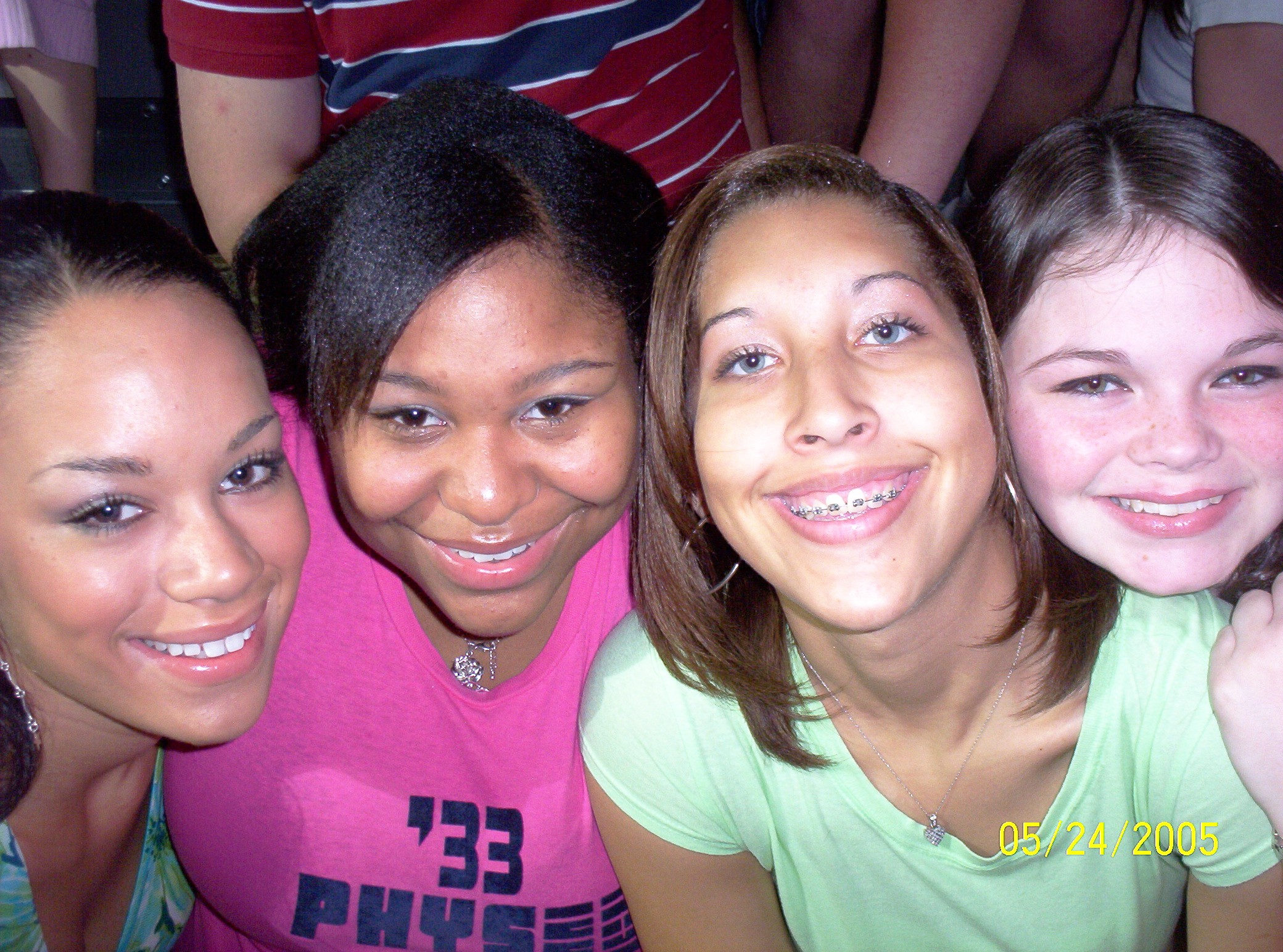 nessa,me,alyssa,and tiffany at memoryday