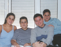 Pilar, Doña Silvia, Gabriel and Alejandra