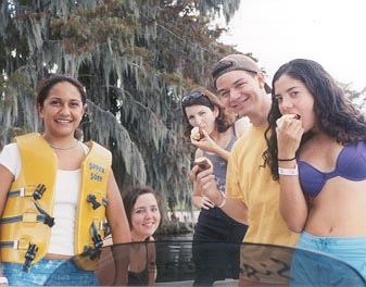 Maricruz (Mex.), Rita (Nor.), Aurelie (Fra.), Gabriel and Karen (Mex.)