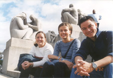 Rita, Marte and Gabriel in Vigeland's Park