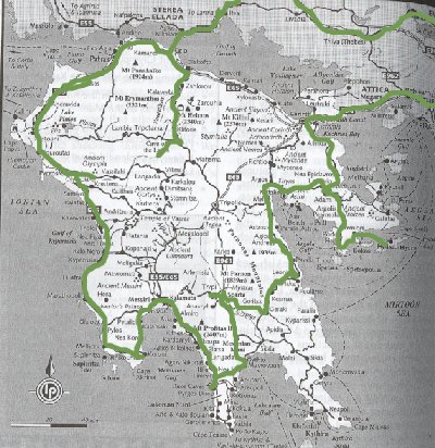 Map of where we went