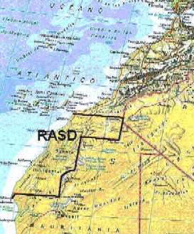 Mapa Pol�tico S�hara Occidental