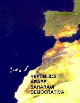 Vista de satelite del S�hara.
