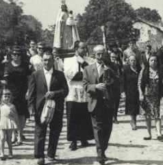 Pedro Cueli en Procesi�n con la Virgen