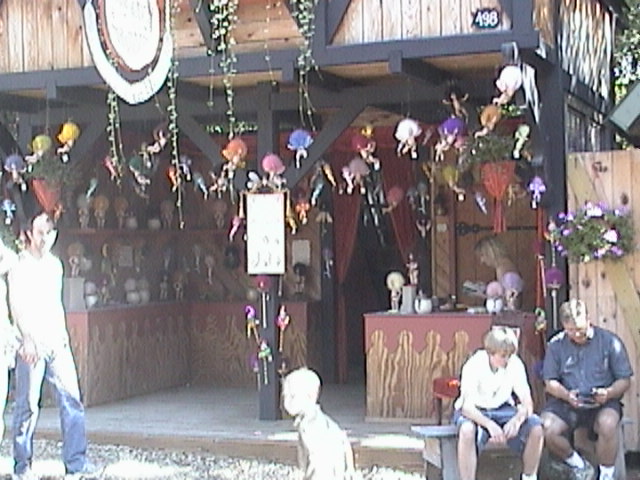there are exellant craftsmen showing and selling everything from oils and soaps to glass ware to swords to wood works