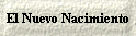 El Nuevo Nacimiento