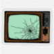 broken tv' Sticker | Spreadshirt