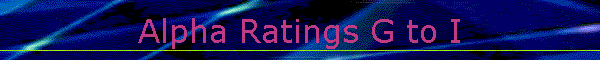 Alpha Ratings G to I