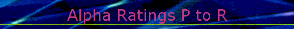 Alpha Ratings P to R