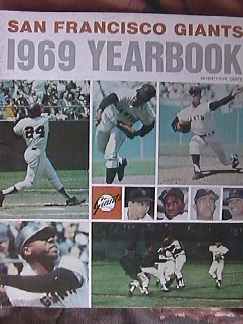 1969 san francisco giants baseball team yearbook