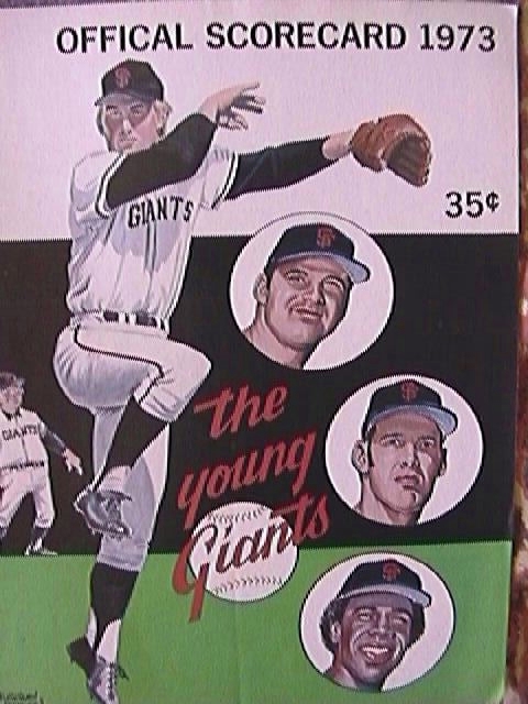 1973 san francisco giants game program