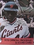 1978 san francisco giants baseball game program willie mccovey
